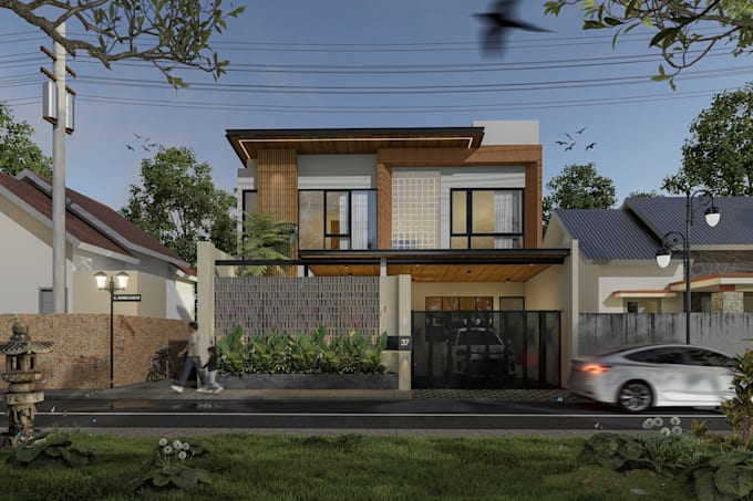 create architectural realistic rendering