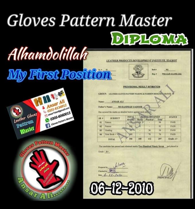 make all kinds of gloves pattern