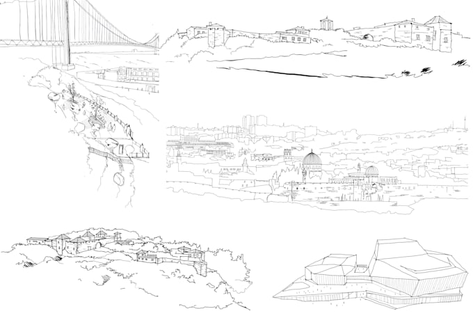 do concept hand drawn architectural render sketch