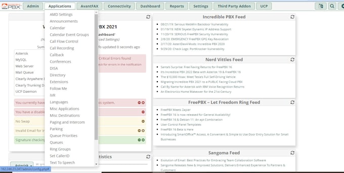 provide freepbx solution for your business