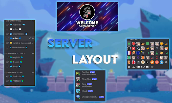 Make a custom discord server for you by Bodiscordmaker | Fiverr