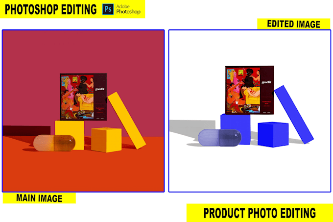 do product photo retouching, editing or deepetch images