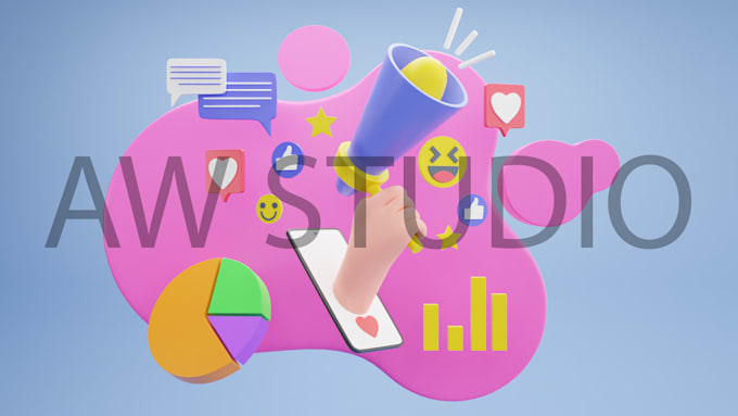 make 3d low poly or high poly 3d illustration very quick