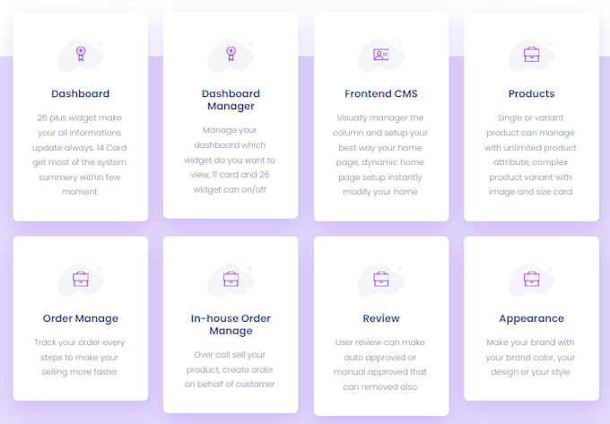 create laravel ecommerce system cms
