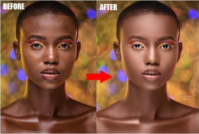 do face retouching of portraits