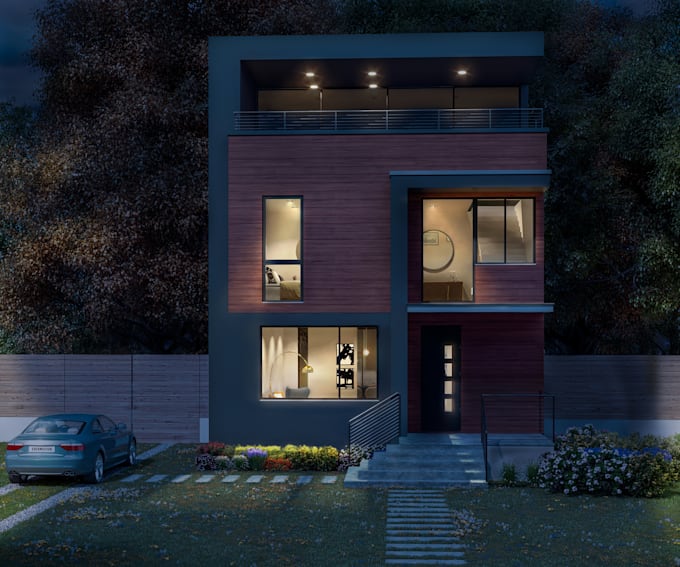 photorealistic 3d exterior architectural visualizations