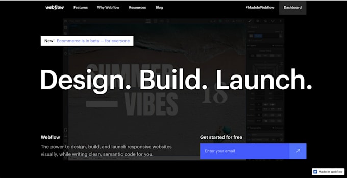 design and build you a webflow site