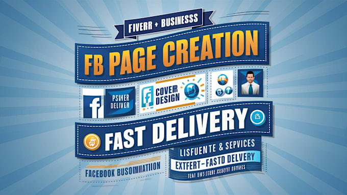 do facebook business page creation, fb fan page setup, cover, banner design
