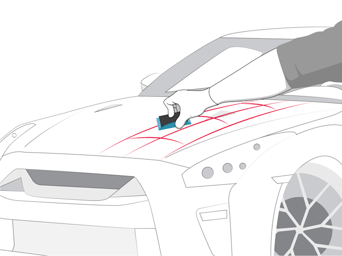 do vector line art, drowing, instruction manual