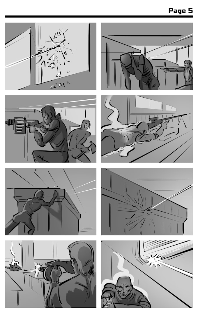 create industry standard professional storyboards