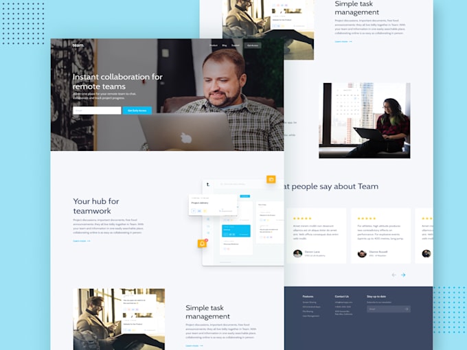 create topnotch webflow landing page or website in webflow