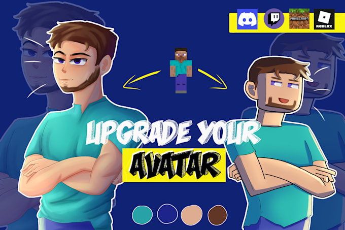 draw your minecraft avatar or roblox into anime style