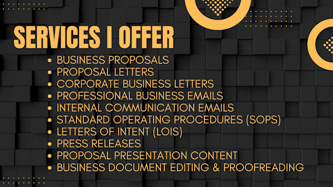 write a professional business proposal