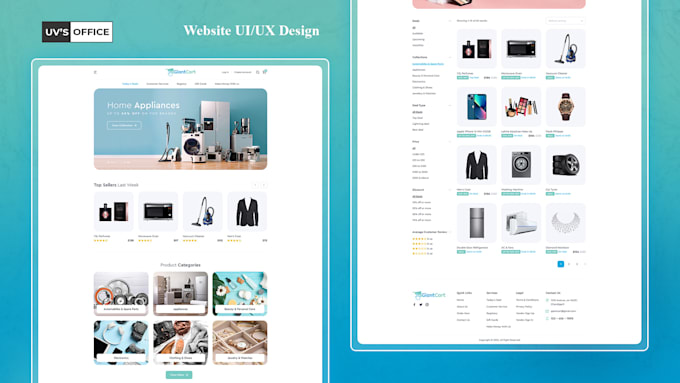 do professional website uiux design in psd, xd or figma