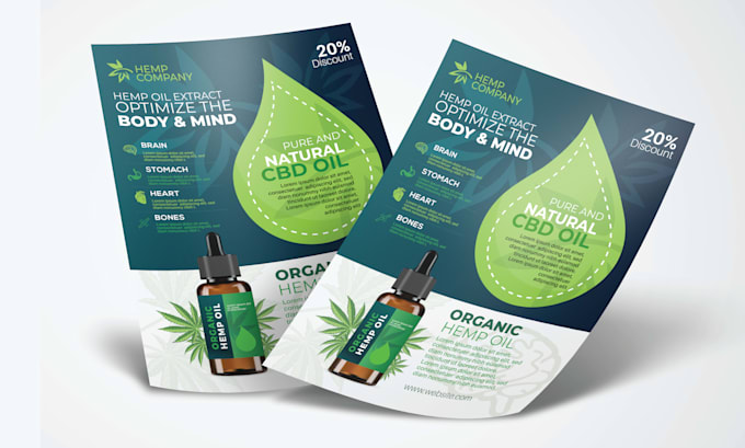 create a cannabis or cbd flyer design