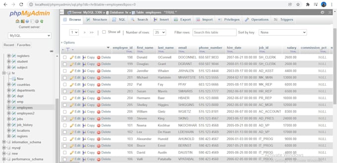 create mysql database, develop website using PHP, HTML, bootstrap