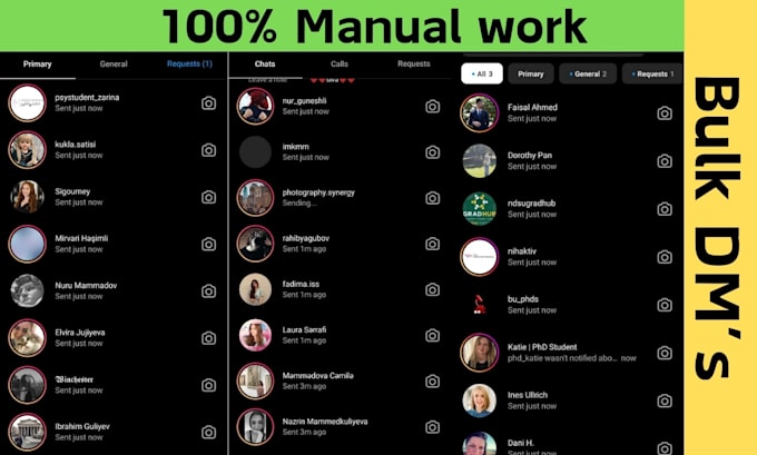 send bulk direct messages via instagram to targeted audience