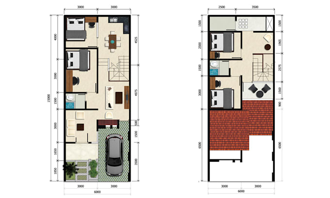make 2d floor plan, 3d floor plan rendering