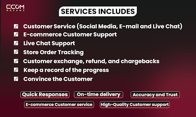 do order fulfillment and customer support for your store