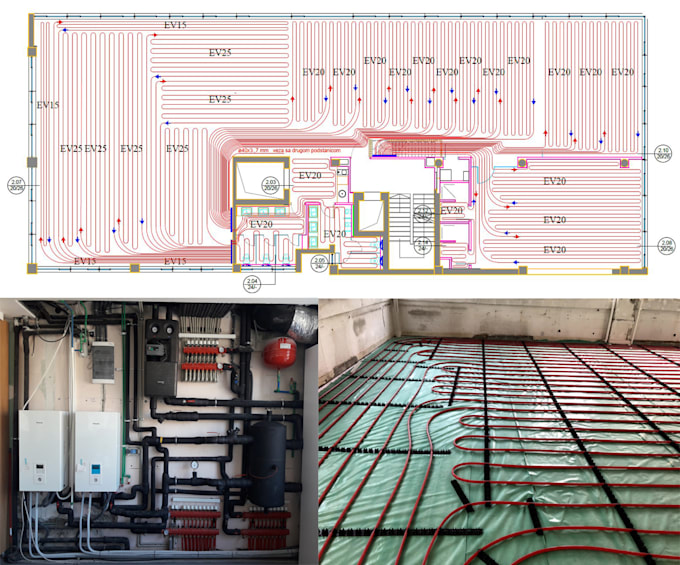 do complete hvac project with technical documentation, drawings and 3d model