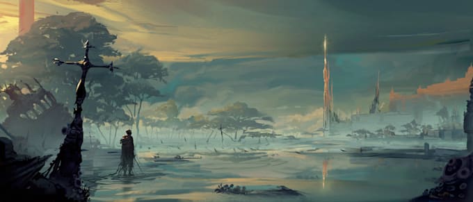 create flashy environment art for your project