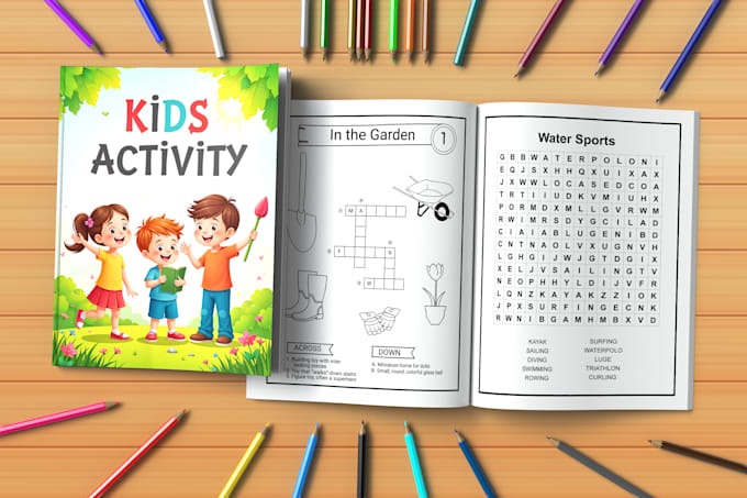 create customized activity pages for KDP, esty