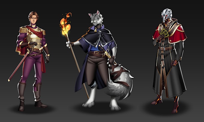 draw your dnd or original character art