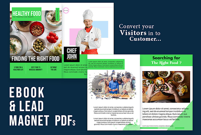 design ebooks, workbooks, pdfs and lead magnets