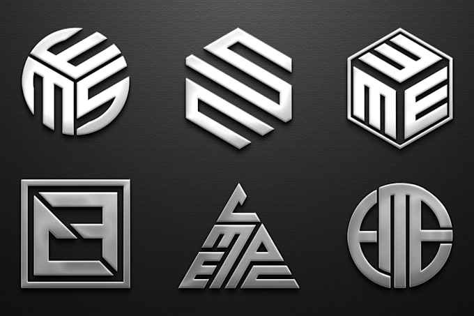 design creative monogram logo with initial letters