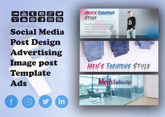 design advertising image post template ads
