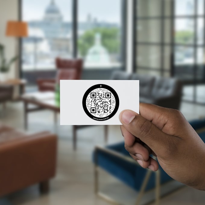 design the best custom qr code, nfc business card, or contactless menu