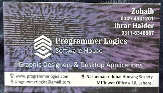 Design your visting card acording to your needs by Programlog | Fiverr