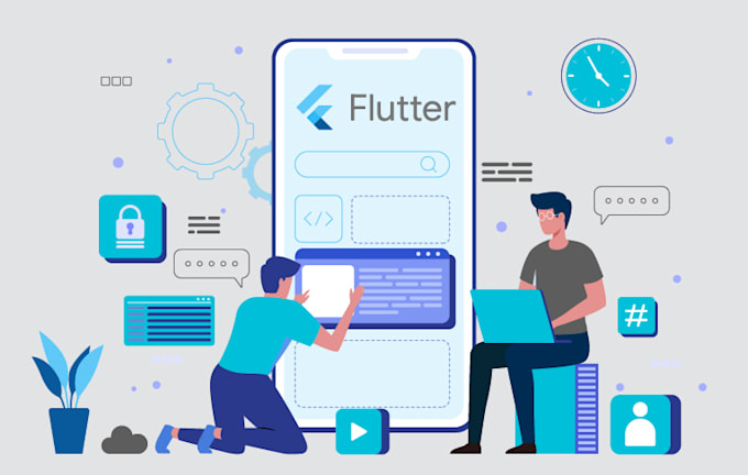 develop flutter mobile application and flutter web app