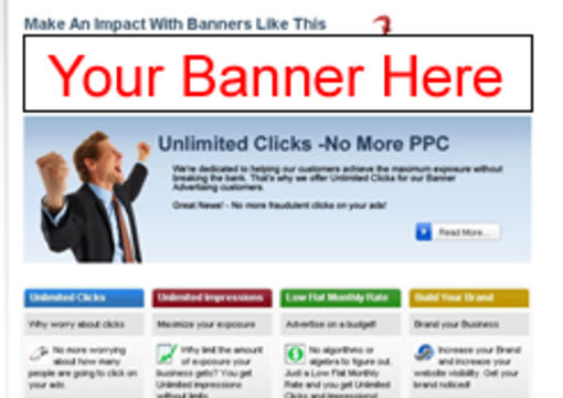 permanently advertise your company banner ad on our advertising network for life