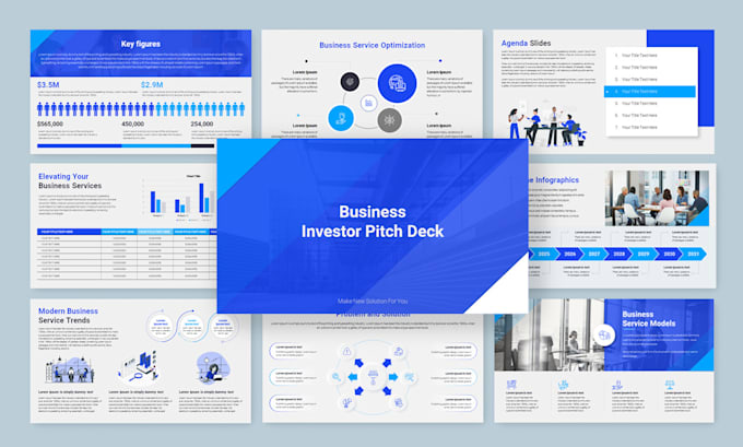 design business powerpoint presentation ppt template pitch deck google slides