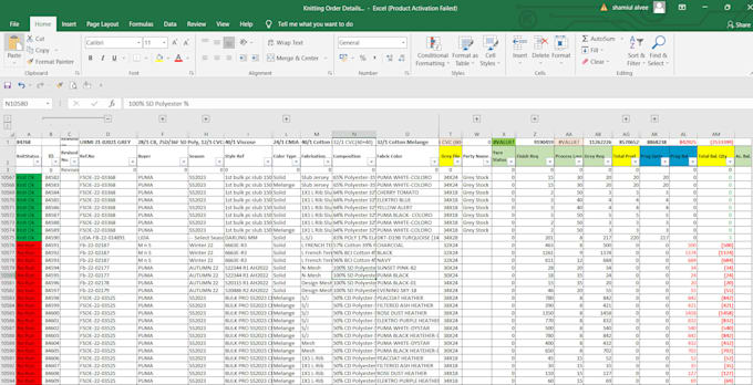 do excel data entry with formula