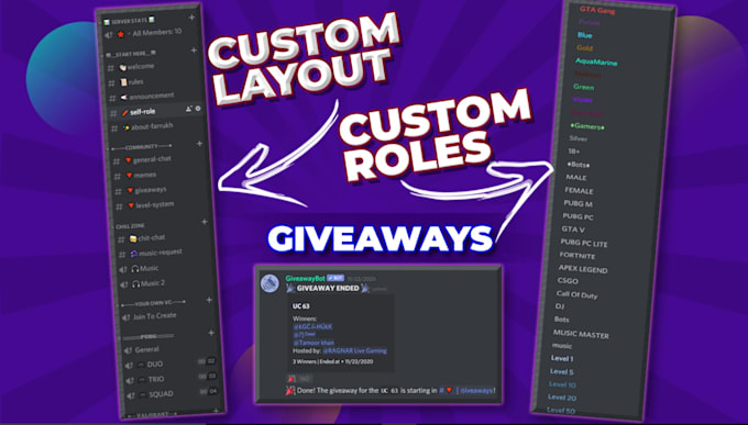 create and manage a custom discord server with affordable package