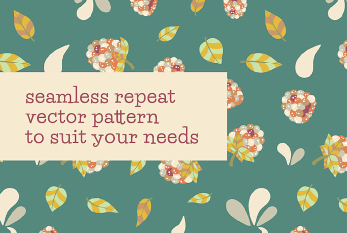 create custom stunning vector surface pattern design or art