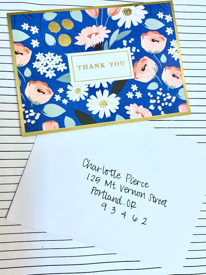 Handwrite any cards, addresses, stuff and, stamp by Acethompson415 Fiverr