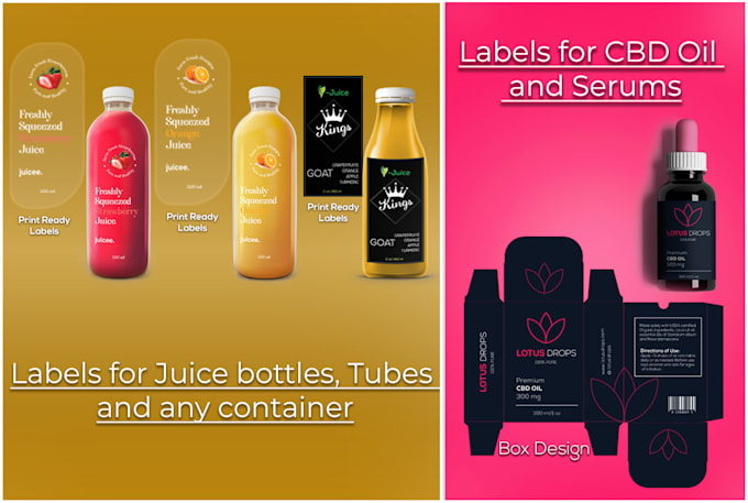 do professional product packaging and bottle label design