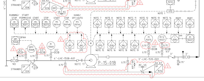 provide instrumentation control loops on pids for oil and gas plants,