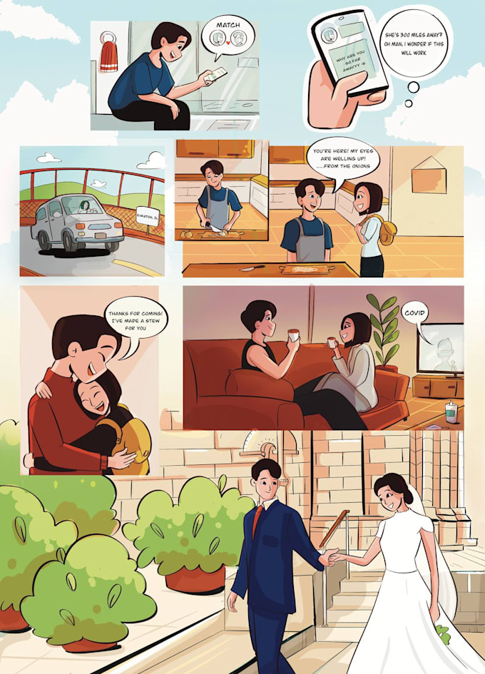 turn your love story into a comic