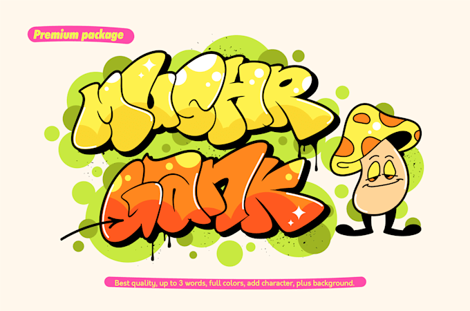 top quality bubble and throw up style graffiti design