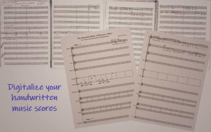 Créer une partition musicale numérique à partir de partitions manuscrites