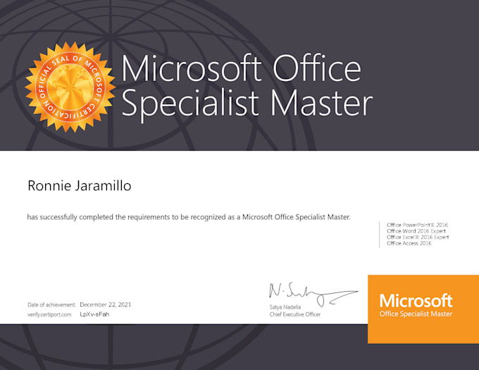 be your microsoft office specialist