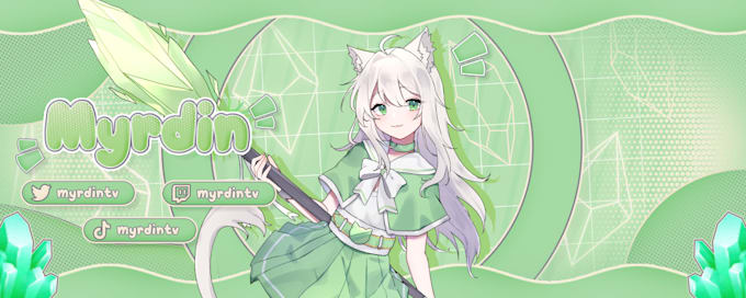 design anime banner or vtuber