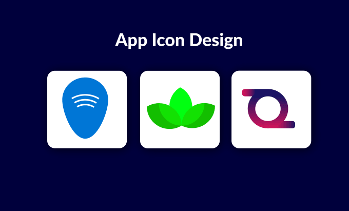 design modern mobile app icon and app logo design