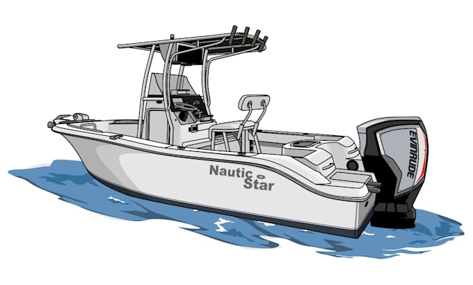 draw your boat into vector illustration art