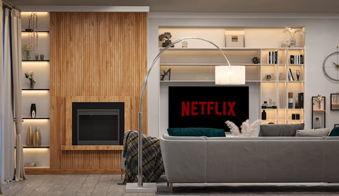 design creative interior by 3dmax and vray