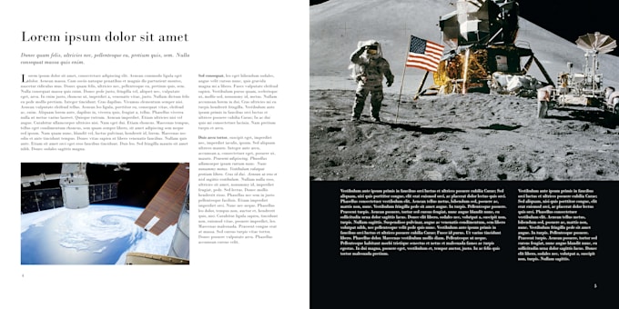 make an editorial design for you, layout a book or magazine